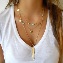 Load image into Gallery viewer, 2020 Layered Necklace Women Choker Gold Moon Necklaces Clavicle Pendant Collier Femme Chain Collares Fashion Party Jewelry Gifts