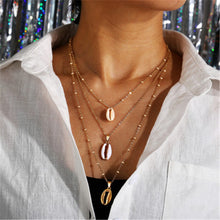 Load image into Gallery viewer, Bohemian Star Moon Cross Heart Pendant Necklace For Women Gold Multi Layer Long Necklaces 2019 Fashion Jewelry Christmas Gift