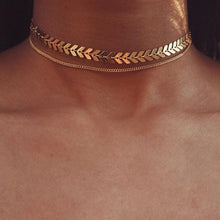 Load image into Gallery viewer, Women Gold Silver Chain Star Choker Necklace Collana Kolye Bijoux Collares Mujer gargantilha Collier Femme