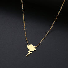 Load image into Gallery viewer, DOTIFI For Women  New Simple Sequin Cloud Necklaces Lightning Pendant Stainless Steel Necklace Gift T95-T98