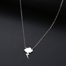 Load image into Gallery viewer, DOTIFI For Women  New Simple Sequin Cloud Necklaces Lightning Pendant Stainless Steel Necklace Gift T95-T98