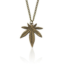 Load image into Gallery viewer, Trendy Weed Tree Leaf Necklace Women Simple Cactus Pineapple Nut Maple Leaves Necklaces Pendants Jewelry Drop Shipping Collares